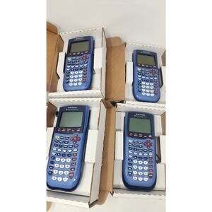 Texas Instruments TI-73 Explorer Graphing Calculator Lot of 4 w/ Cable & Manuals
